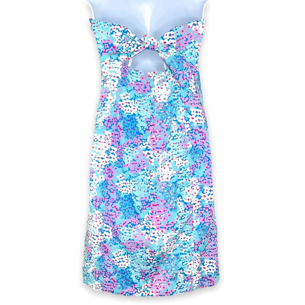 Lilly Pulitzer Franco Strapless Dress in Dot Dot Hop Print Size 8 - Picture 3 of 10